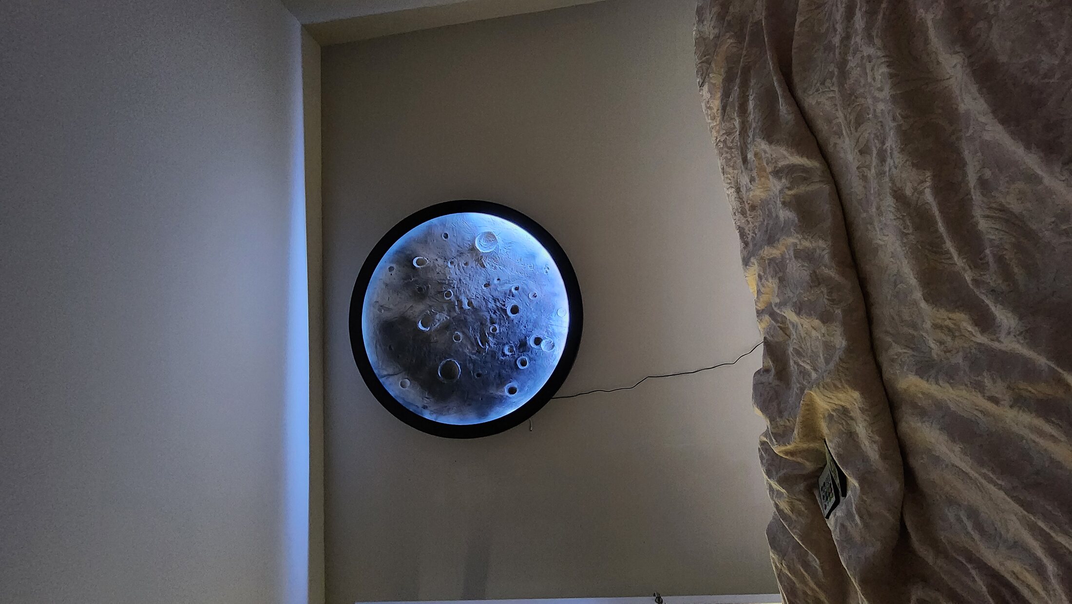 Finished moon feature with detailed crater texture